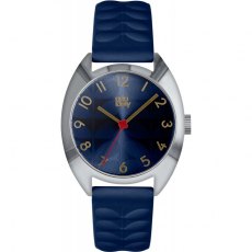 Orla Kiely Beatrice Watch With Blue Leather Strap