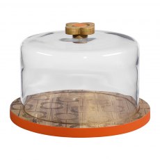 Orla Kiely Wooden Serving Dome