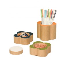 Orla Kiely Flower Desk Pots