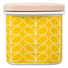 Orla Kiely Enamel Storage Jar Linear Stem Dandelion