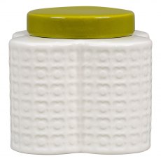 Orla Kiely Shaped Storage Jar Pressed Flower Seagrass