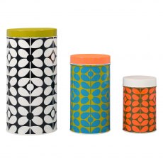 Orla Kiely Nesting Canisters S/3 60's Stem