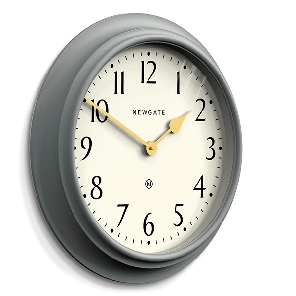 Newgate Westhampton Wall Clock in Mid Grey