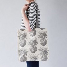 Thornback & Peel Grey Pineapple Tote Bag