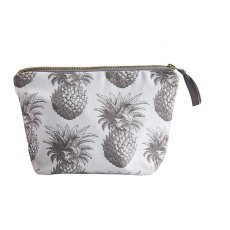Thornback & Peel Grey Pineapple Cosmetic Bag
