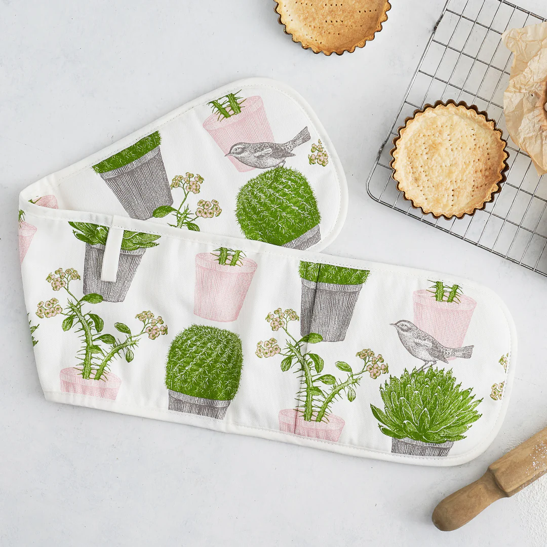 Thornback & Peel Cactus & Bird Double Oven Gloves