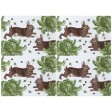 Thornback & Peel Classic Rabbit & Cabbage Set of 4 Placemats