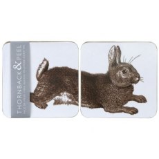 Thornback & Peel Classic Rabbit & Cabbage S/4 Coasters