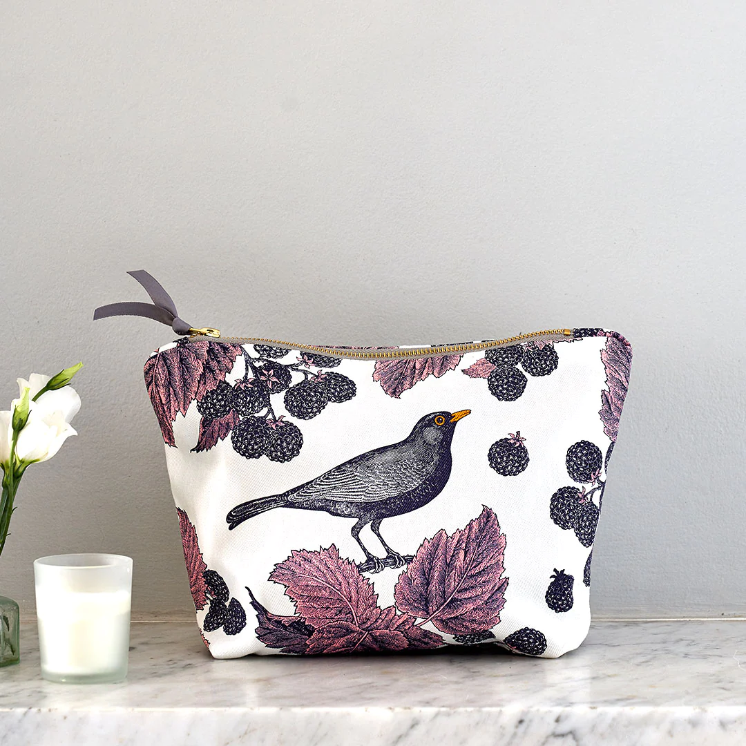 Thornback & Peel Classic Blackbird & Bramble Large Cosmetic Bag