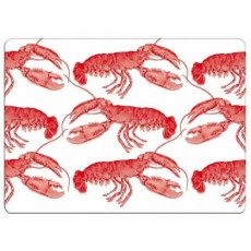 Thornback & PeelCoral Lobster S/4 Placemats