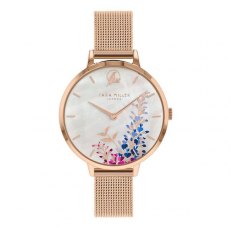 Sara Miller Wisteria Rose Gold/Mesh MOP Watch