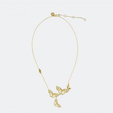Sara Miller Butterfly Necklace Gold