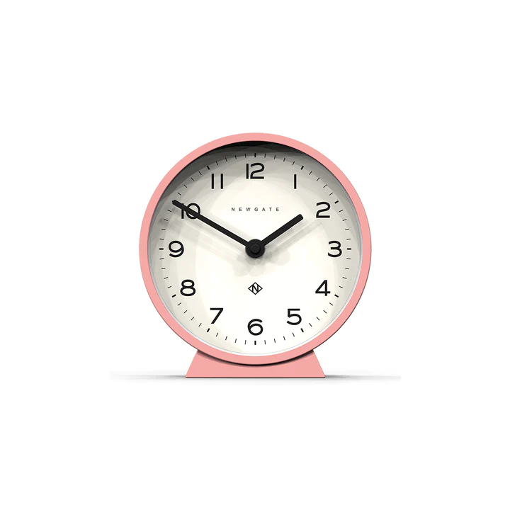 Newgate M Mantel Echo Clock - Marshmallow Pink