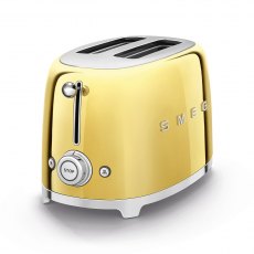 SMEG 2 Slice Toaster - Gold