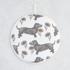 Thornback & Peel Dog & Daisy Circular Hob Cover