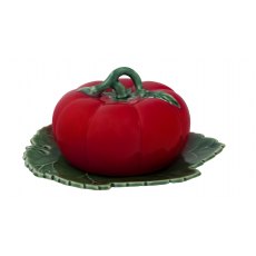 Bordallo Pinheiro Tomato Butter Dish With Cover