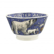 Winter Animals Small Old Bowl