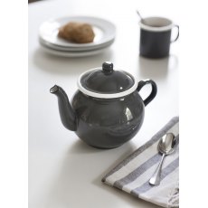 D/C   Enamel Teapot Charcoal