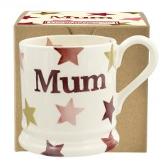 Pink & Gold Stars Mum 0.5pt Mug Boxed