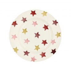 Pink & Gold Stars 8.5' Plate