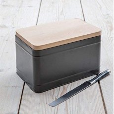 Garden Trading Borough Bread Box Charcoal