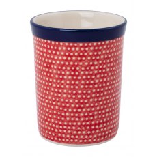 Ceramic Beaker Red With Dots