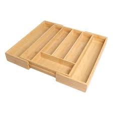 Bamboo Expanding Cutlery Tray