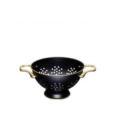 MasterClass Matt Black & Brass Colander