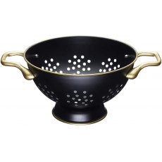 MasterClass Matt Black & Brass Colander