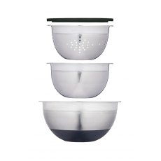 Smart Space Stainless Steel 3pc Nesting Bowl Set