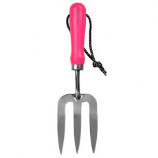 Fluorescent Pink Hand Fork