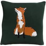 Sophie Allport Foxes Knitted Statement Cushion