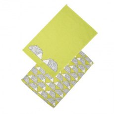 Spike S/2 Tea Towels Green