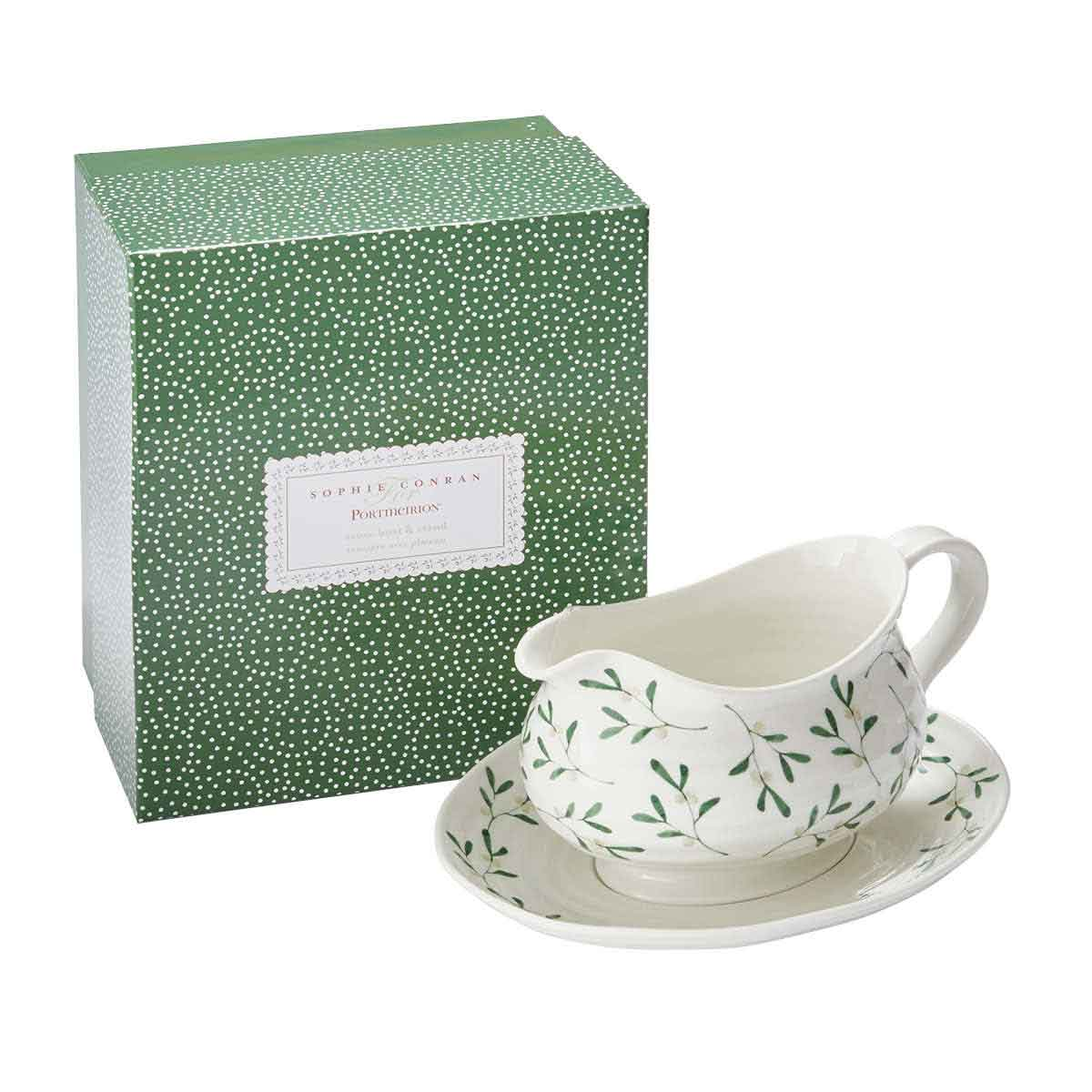 Sophie Conran Mistletoe Gravy Boat & Stand