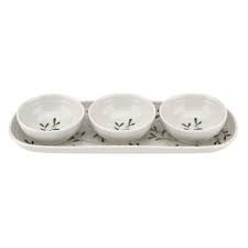 Sophie Conran Mistletoe 3 Bowl & Tray Set