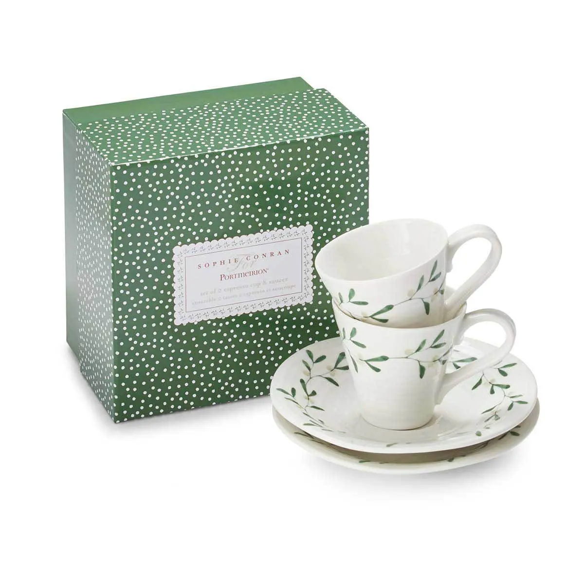 Sophie Conran Mistletoe Espresso Cups Set