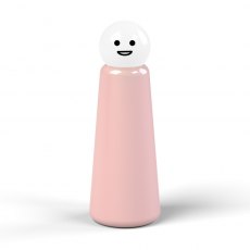 Skittle Bottle 500ml Pink & White Smile