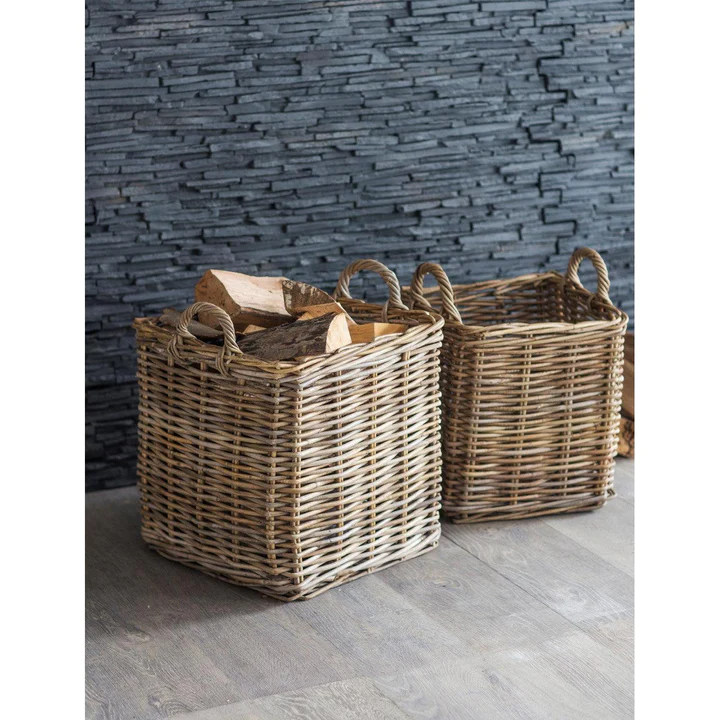 Garden Trading Square Log Basket