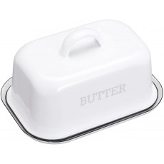 Living Nostalgia Enamel Covered Butter Dish