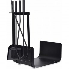 Garden Trading Stanton Log Holder S/4 Tools Steel/Black