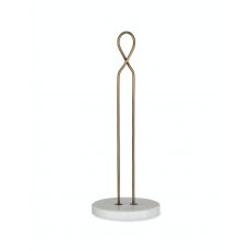 Wirework Brompton Kitchen Roll Holder With Marble Brass