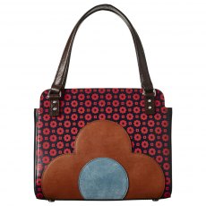 Jeanette Bag Navy & Red