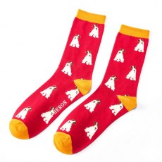 Fox Terrier Socks Teal