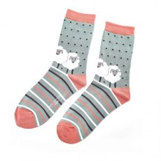 Sheep Friends Socks Hot Pink