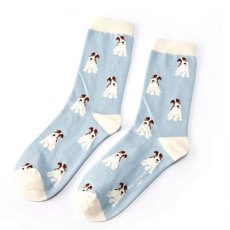 Fox Terrier Socks Dusky Pink