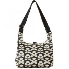 Orla Kiely Matt Laminated Mini Sling Bag Charcoal