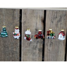 Box/6 Hanging Glass Ornaments