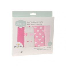 Ziggle Heart & Bows Bib Set