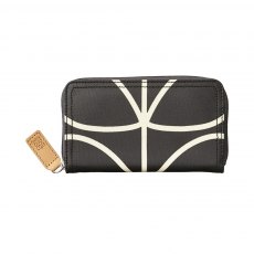 Orla Kiely Classic Giant Linear Stem Medium Zip Wallet