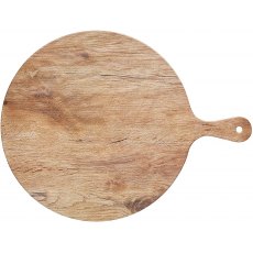 Kitchen Craft Round Melamine Wood-Effect Food Serving Platter